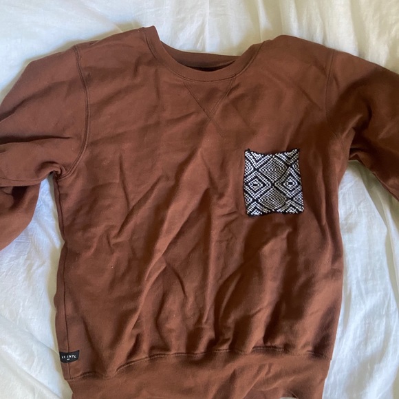 Krochet Kids Burnt brown pocket crewneck - Picture 5 of 5